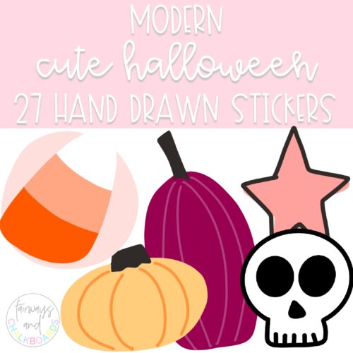 Cute Halloween Clip Art + Digital Stickers's featured image