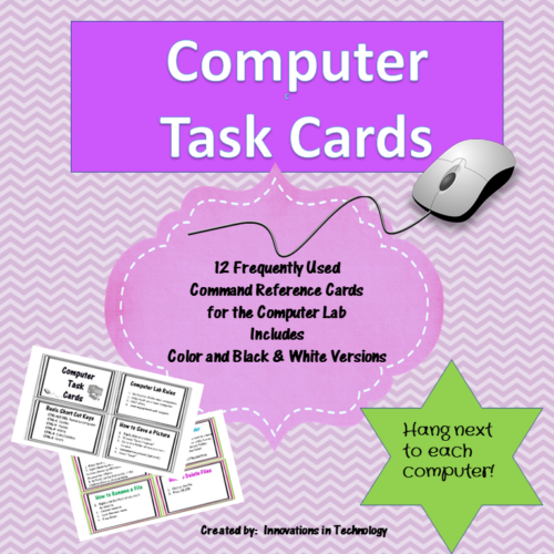 Computer Lab Task Cards's featured image