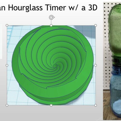 Fruit Jar Hourglass Project in TinkerCAD's featured image