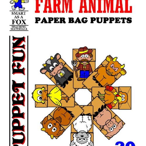 Farm Animal Paper Bag Puppets's featured image