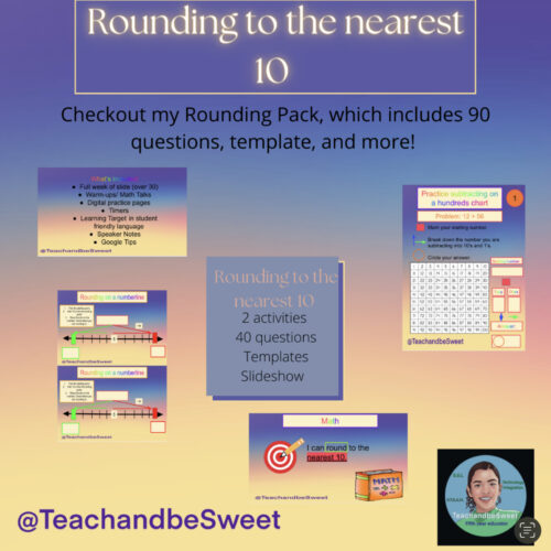 Rounding to the nearest 10 on a number line Pack's featured image