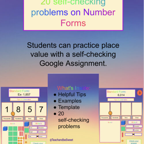 Place Value with number forms- Digital Activity's featured image