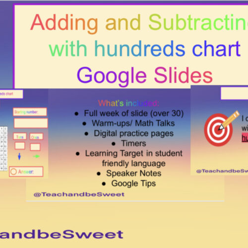 Addition and subtraction within 100- Google slides's featured image