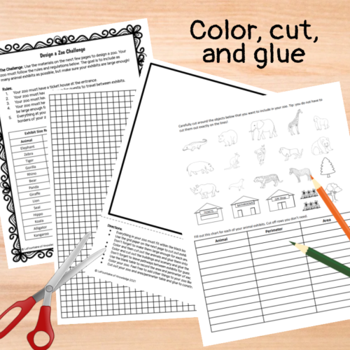 Area and Perimeter Design a Zoo Challenge PRINT and DIGITAL Project ...