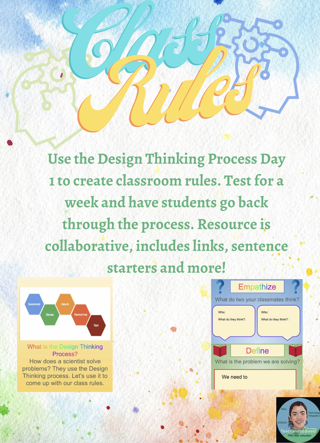 Classroom Rules- Collaborative Google Assignment with Design Thinking
