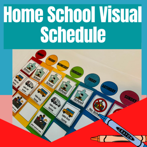 Preschool Home School Visual Calendar with Social Story's featured image
