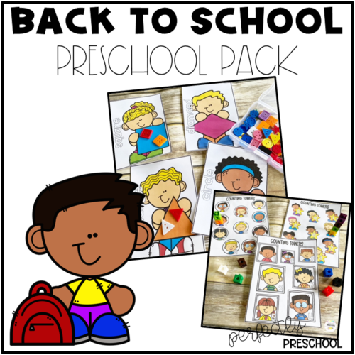 Back to School Math and Literacy Center Activities for Preschool, Pre-K and Kindergarten's featured image