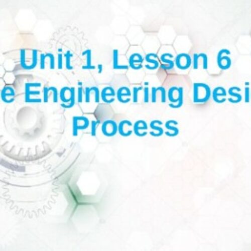 Science Fusion Unit 1, Lesson 6 The Engineering Design Process PowerPoint's featured image