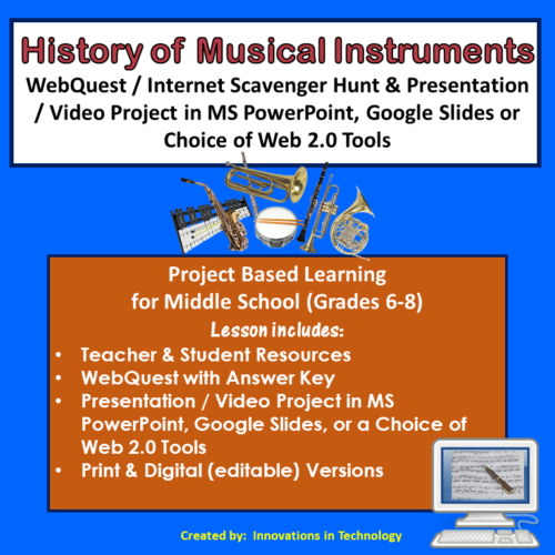 History of Musical Instruments - WebQuest & Presentation Project's featured image