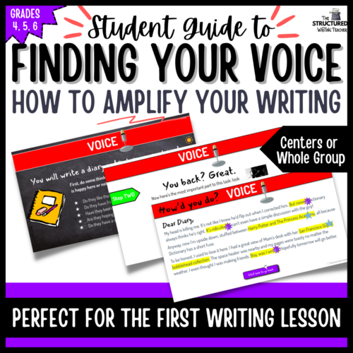 Writing Prompt Digital Drag & Drop Activity for VOICE's featured image