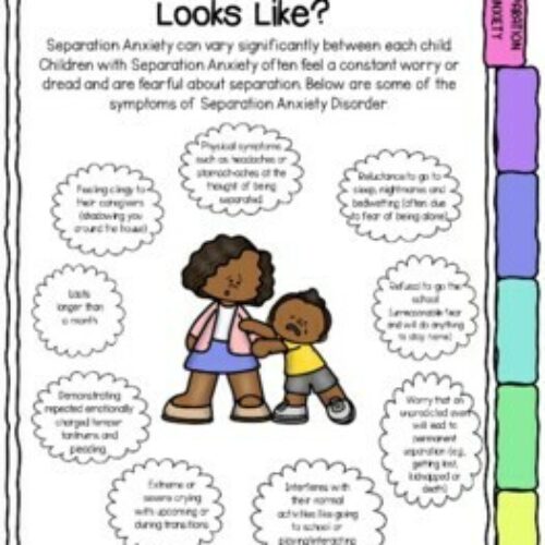 KS1 Separation Anxiety Worksheet Helping Young People, 40% OFF