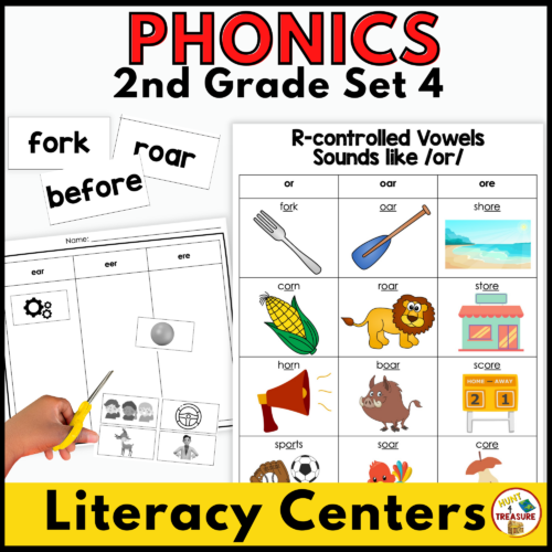 Benchmark Advance Phonics Anchor Charts and Activities | 2nd Grade Unit 4's featured image