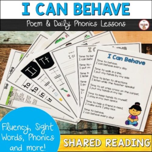 I Can Behave Poem of the Week with Phonics Lessons | Shared Reading's featured image
