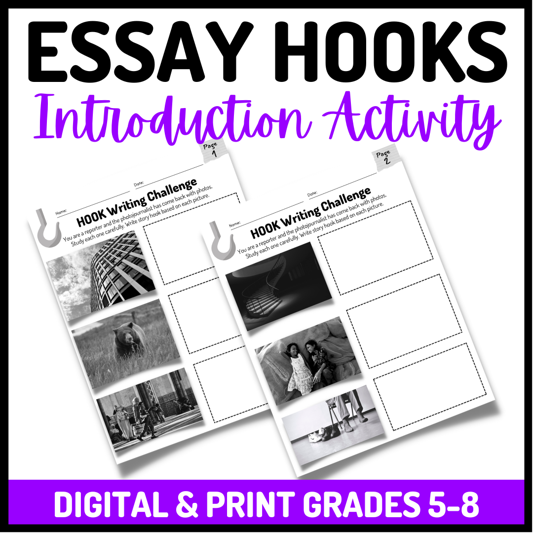 Essay Introductions | Hook Writing Activity Using Photojournalism