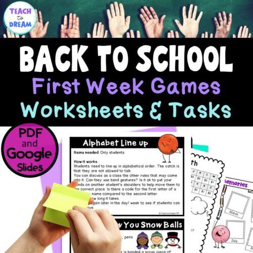 First Week of School Activities and Worksheets's featured image