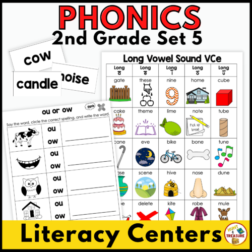 Benchmark Advance Phonics Anchor Charts & Activities | 2nd Grade Unit 5's featured image
