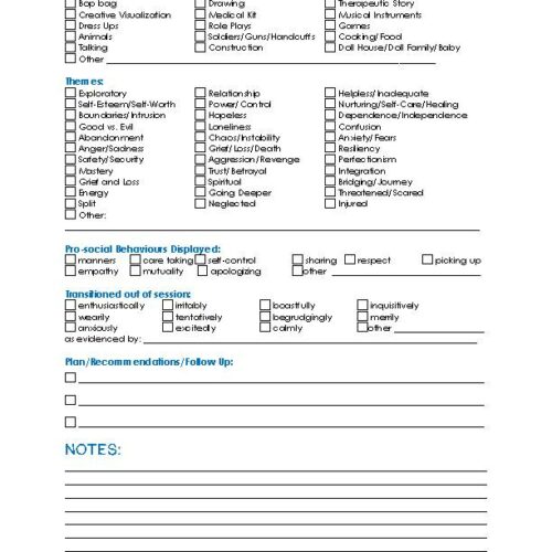 Client Progress Therapy Session Notes Template - Counseling Record ...