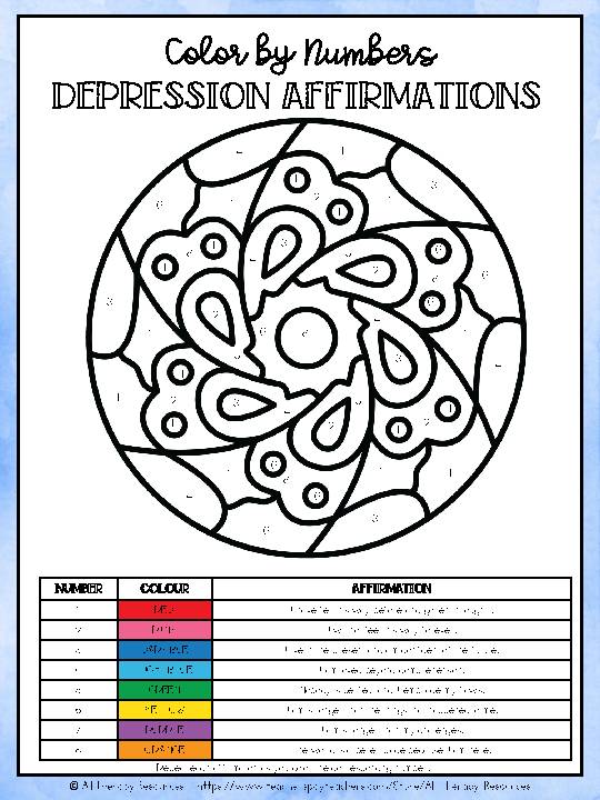 MANDALA COLOR BY NUMBERS 