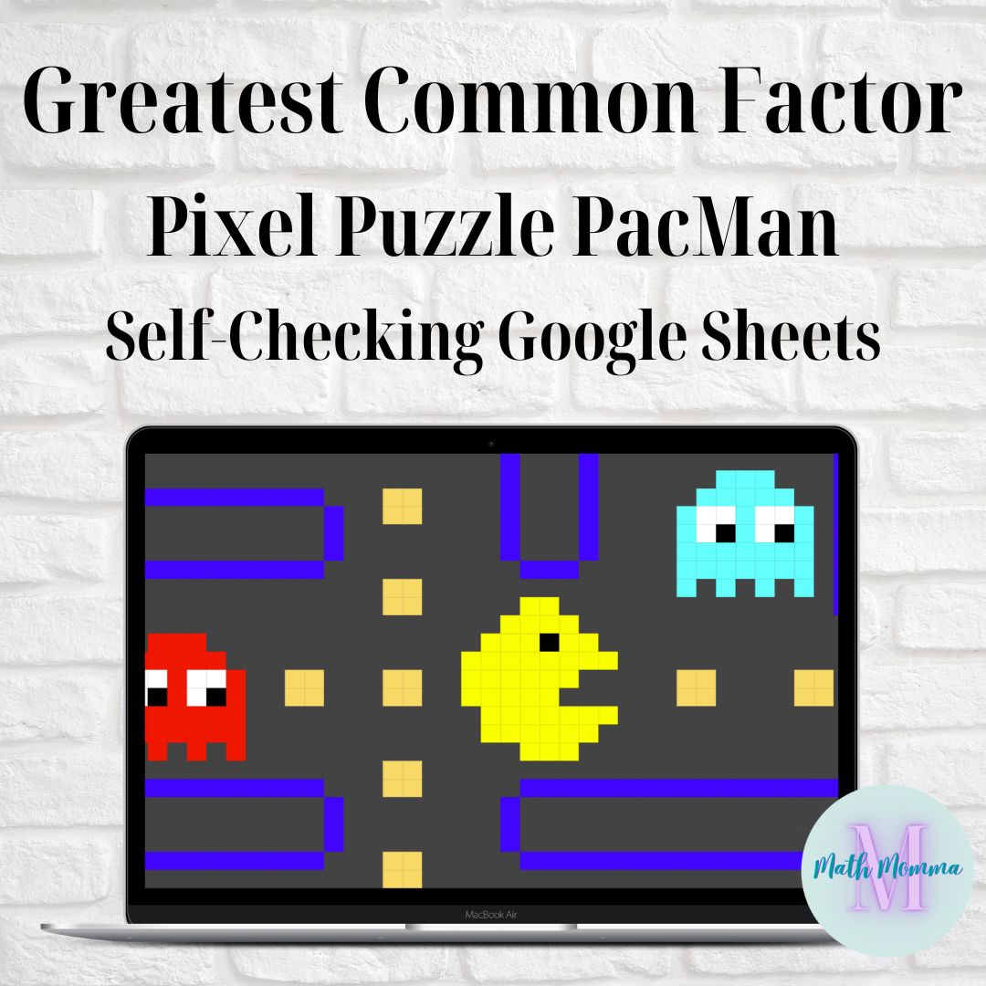 GCF Pixel Puzzle Self Checking Google Slides