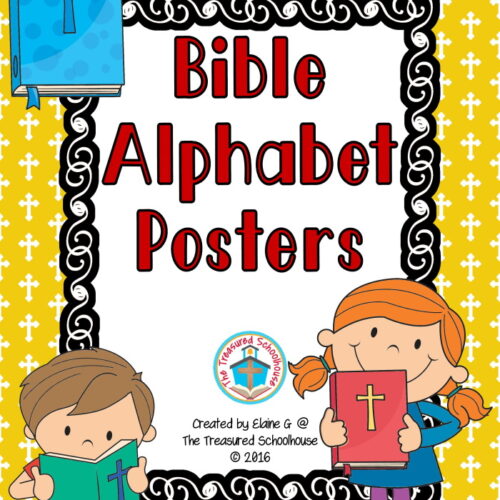 Bible Alphabet Posters or Coloring Pages's featured image
