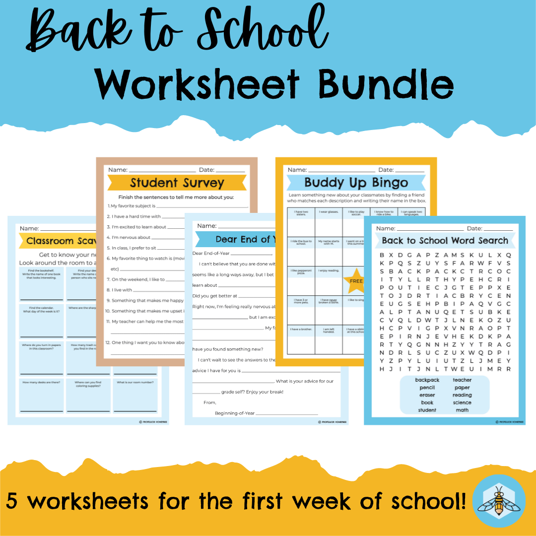 Back To School  Back to school worksheets, School worksheets, Welcome back  to school