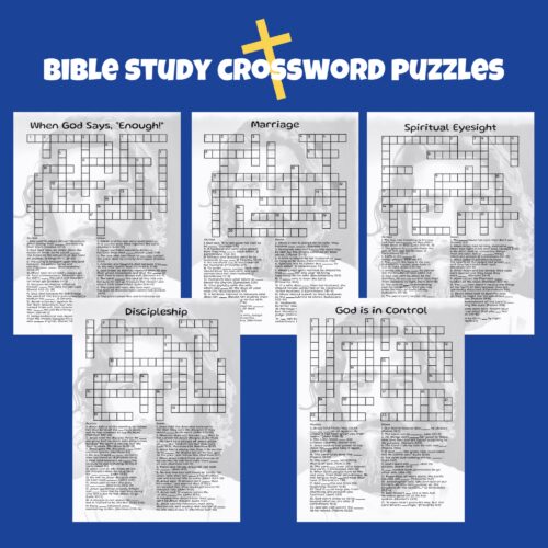 Bible Study Crossword Puzzles (Set 6)'s featured image