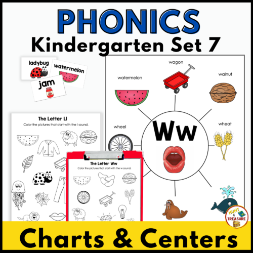 Benchmark Advance Phonics Anchor Charts and Activities | Kindergarten Unit 7