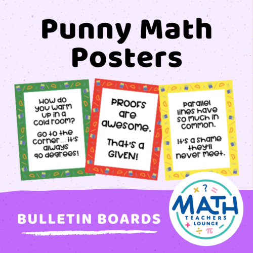 High School Math Pun Posters's featured image