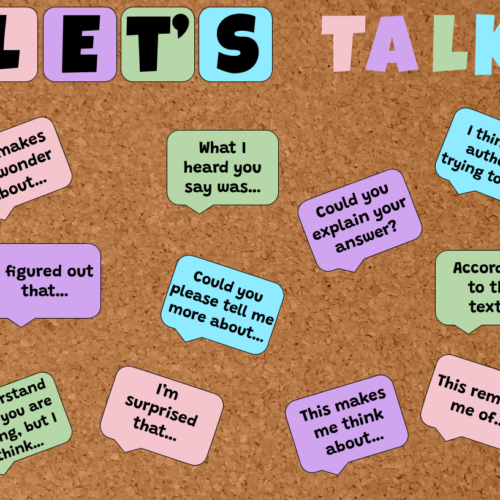 Succulent Themed - ELA Conversation Starters - Bulletin Board Poster Set's featured image