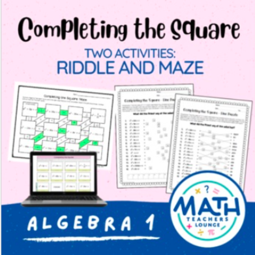 Completing the Square: Riddle and Maze Activity's featured image