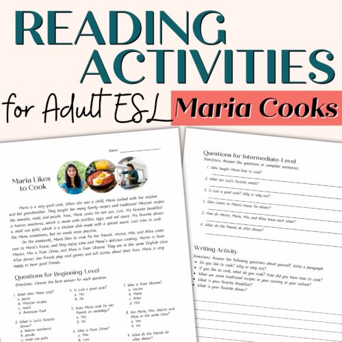 Reading Comprehension Passage for Beginner and Intermediate Adult ESL | Maria Likes to Cook's featured image