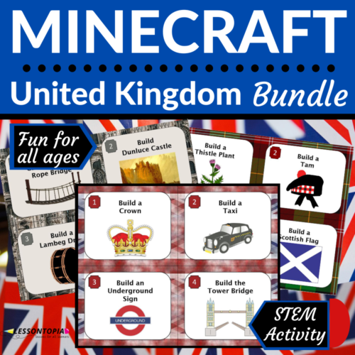 Minecraft Challenges | United Kingdom | STEM Activities Bundle