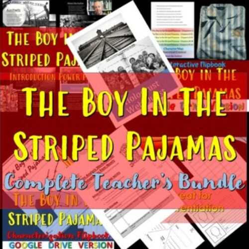 The Boy in the Striped Pajamas- Complete Teacher's Unit's featured image