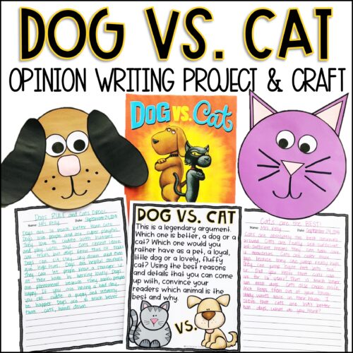 Dog vs Cat Opinion Writing Prompt and Activity's featured image