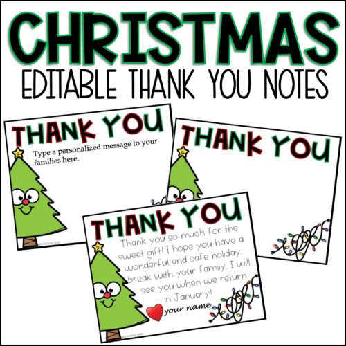 Editable Christmas Thank You Card Template's featured image