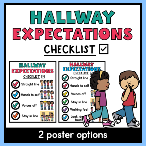 Hallway Expectations Checklist Posters's featured image