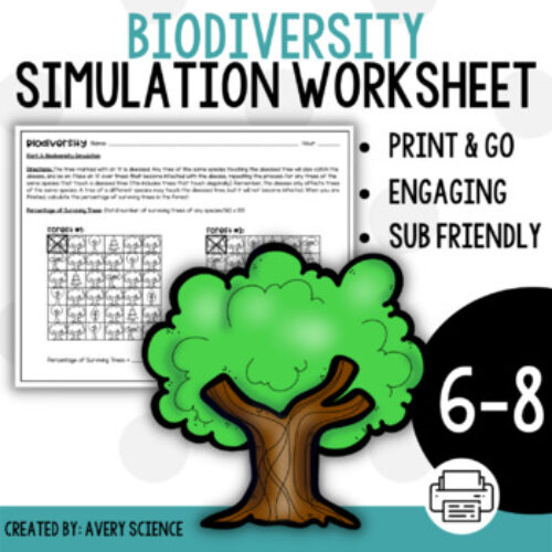 Importance of Biodiversity Forest Simulation Worksheet's featured image