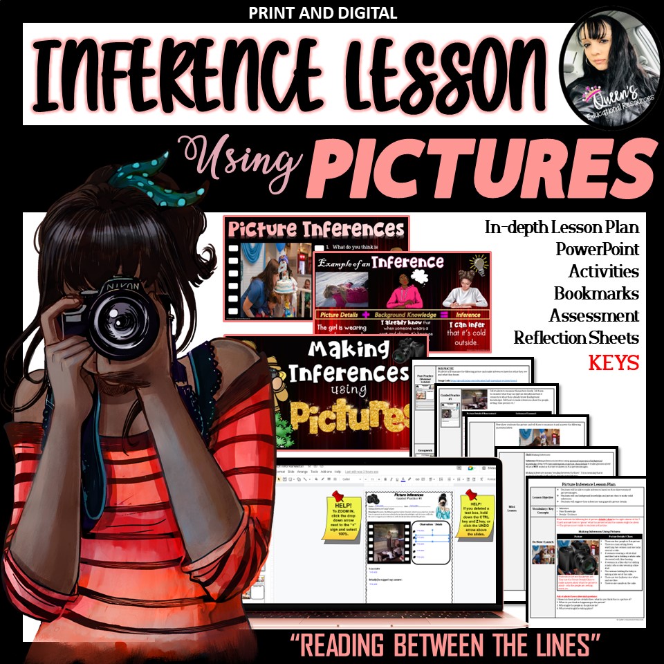 Making Inferences with Pictures Lesson, PowerPoint, and Activities