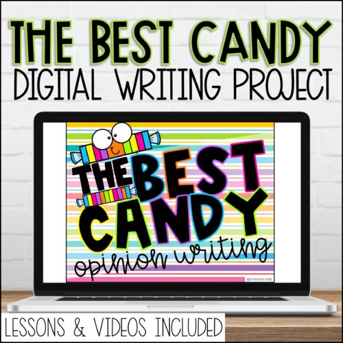 Digital Best Candy Google Slides Persuasive Writing Prompt and Videos's featured image