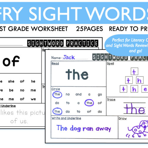 Fry Sight Words 1-25's featured image