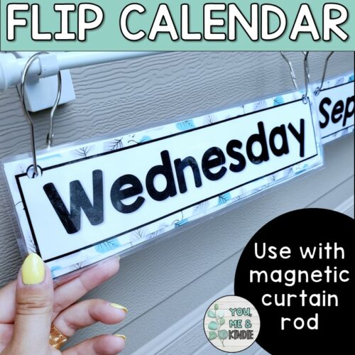 Flip Calendar Date Display | Co-Create or Print Ready - Classful
