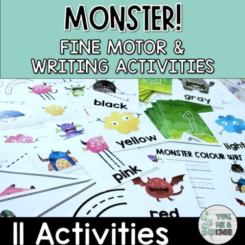 Monster Colors Fine Motor and Writing Kindergarten and Grade 1's featured image