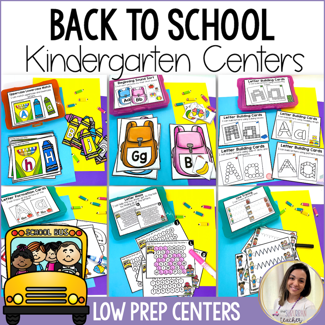 Back to School Activities First Weeks of Kindergarten Math and Literacy Centers's featured image