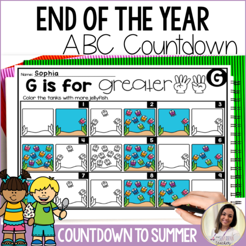 Kindergarten End of Year ABC Countdown to Summer Activities's featured image