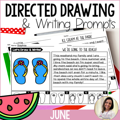 Summer Directed Drawing and Writing Prompts June Directed Draw and Write's featured image