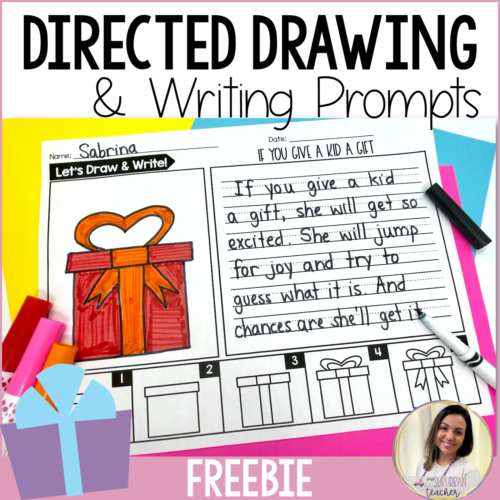 Kindergarten Writing Prompts How to Draw Directed Drawing Activities Freebie's featured image