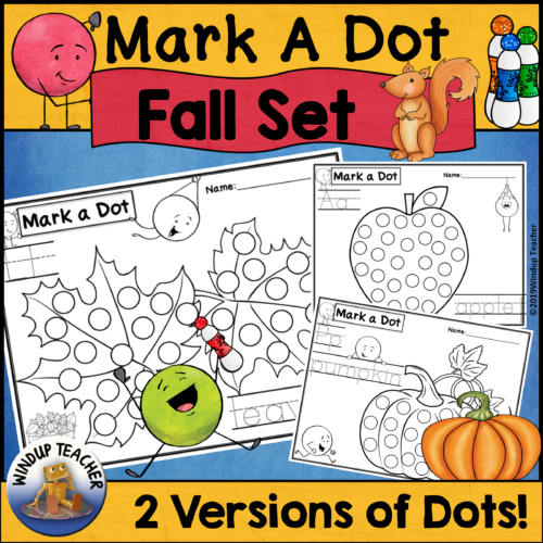 Fall or Autumn Bingo Dot Dauber Worksheets - Do-A-Dot Marker Printable Activity's featured image