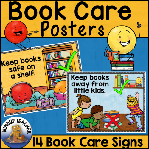 Book Care Signs for Classroom Library - Library Book Care Sign Decor's featured image