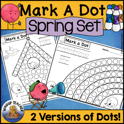 Spring Bingo Dot Dauber Worksheets - Do-A-Dot Marker Printable Activity's featured image