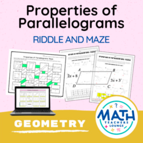 Properties of Parallelograms - Riddle and Maze Activity's featured image